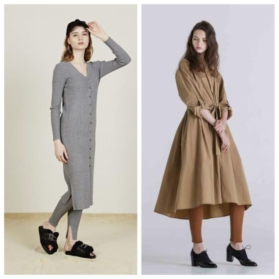 値下げ　ロエベ　ニットレギンス　S〜M 今秋冬、レギンス復活か ニットやサイドスリット入り | 繊研新聞