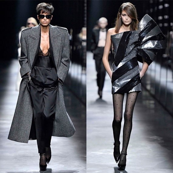 19～20年秋冬パリ・コレクション「サンローラン」大人の強い女性像