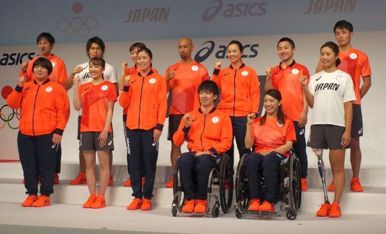 asics - 2020東京オリンピックウェア特別仕様　値下げしました。 東京2020公式ライセンス商品 縁起をかつぐ“江戸文字”をあしらっ