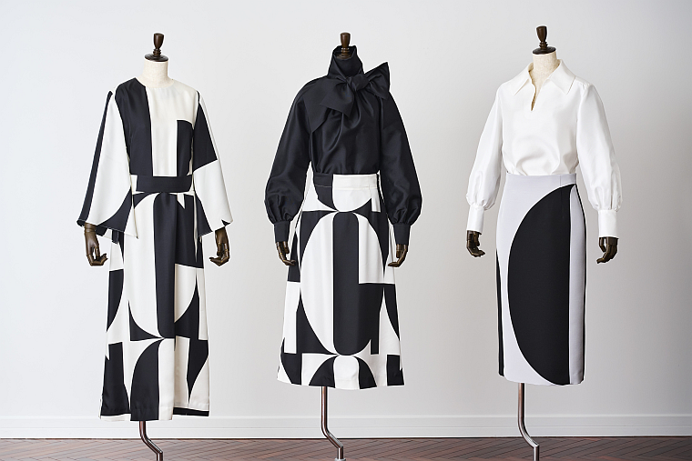 【新品未使用】ミカコナカムラ シルク混 カジュアル パンツ 38 ミカコ・ナカムラ」23年春夏 水面の輝きを表現する淡いカラー | 繊研新聞