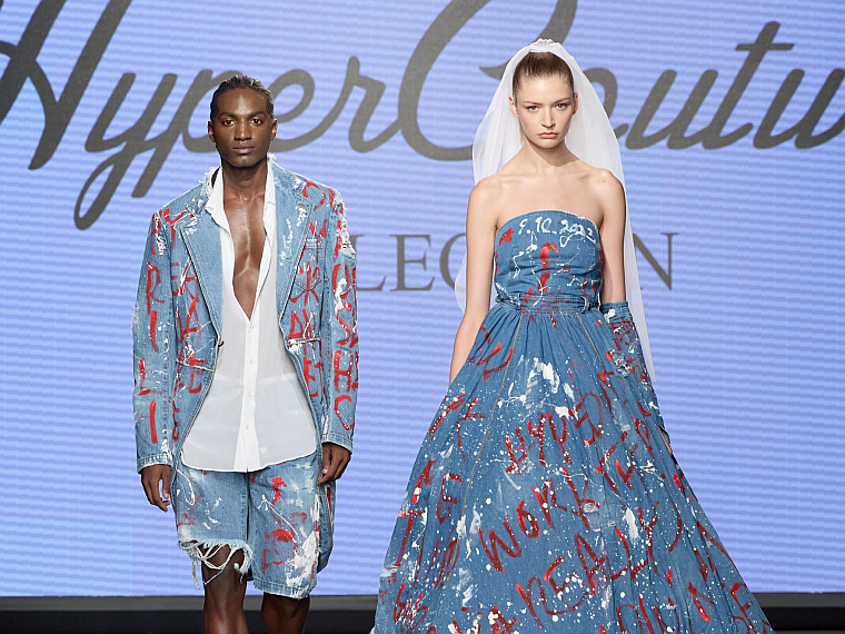 HYPER COUTURE デニムペイントバッグ 【公式通販】