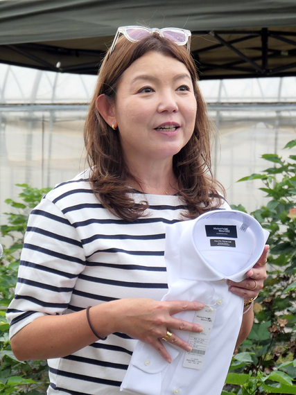 メーカーズシャツ鎌倉とピエクレックス 滋賀・守山の超長綿を初収穫